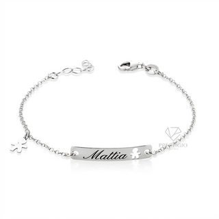 Bracciale Bimbo Personalizzabile “Charms’ Kids” In Argento 925% Prestigio Gioielli