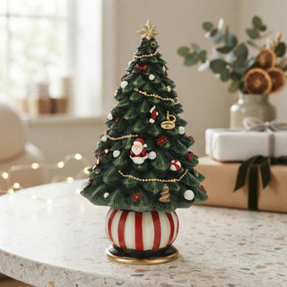 Bomboniera Albero di Natale Carillon Girevole h.22 cm.
