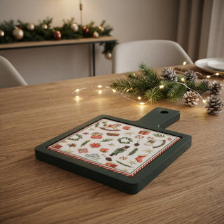 Bomboniera Set Tagliere X'mas Hervit 18x12 cm.