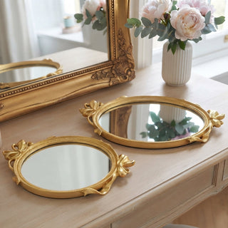 Vassoio Decorativo Oro Fiocchi Ovale EDG