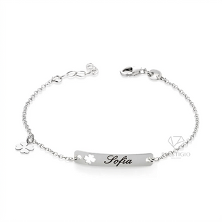 Bracciale Bimbo/a Personalizzabile "Charms' Kids" In Argento 925%  Prestigio Gioielli