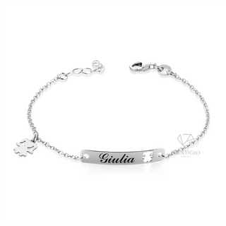 Bracciale Bimba Personalizzabile "Charms' Kids" In Argento 925%  Prestigio Gioielli