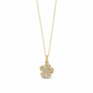 Collana Fiore Gold in Argento 925%