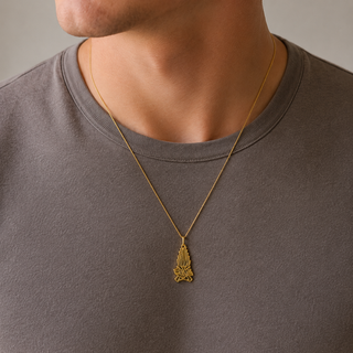 Collana Guardia di Finanza Gold in Argento 925%