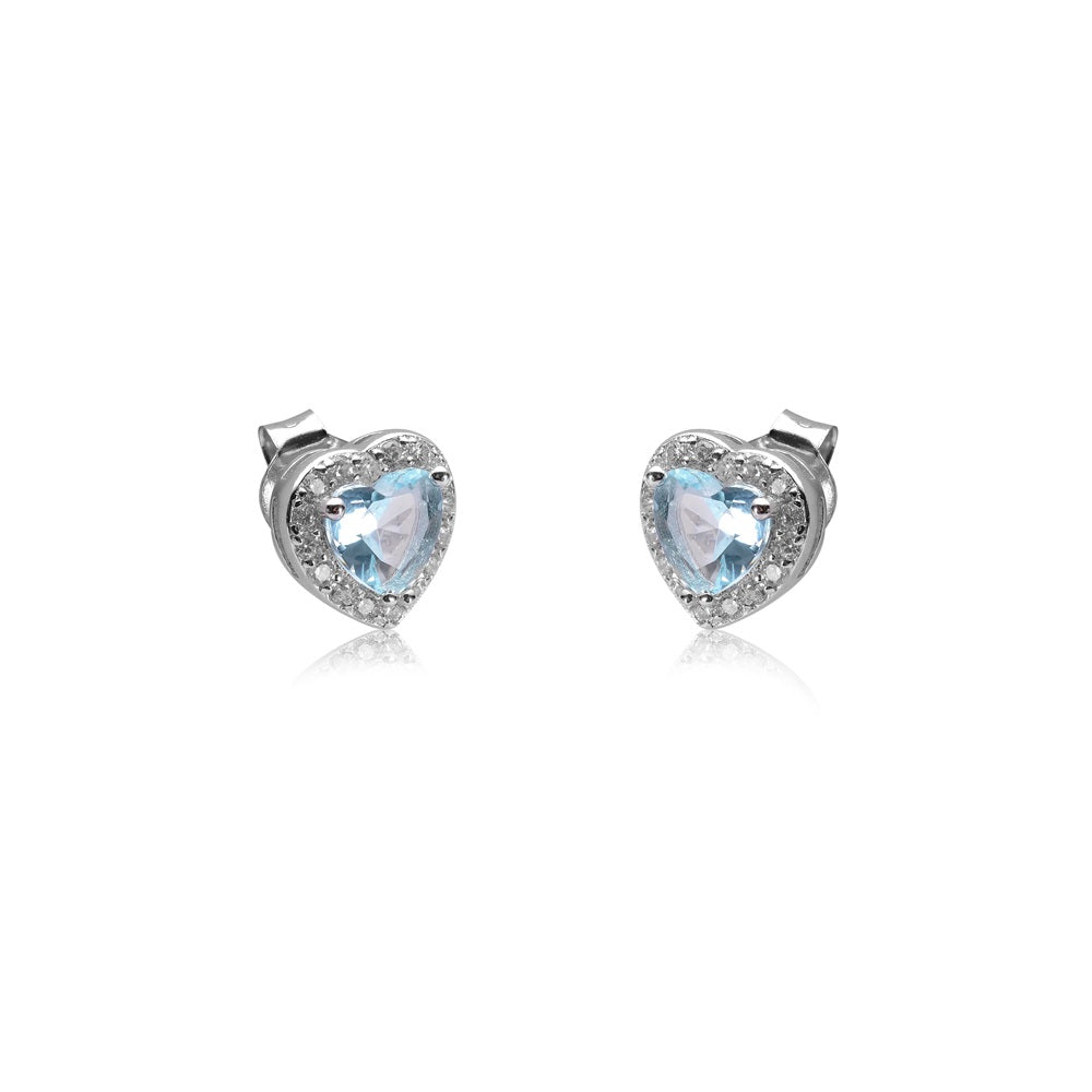 Orecchini Pendenti Da Donna Con Acquamarina E Diamanti In Oro Bianco Da 6 50 Ct 1500x
