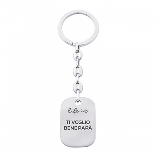 Portachiavi "Life is Papà" For You Jewels
