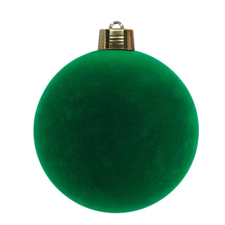 Sfera Natalizia in Velluto Verde Ø 20 cm.