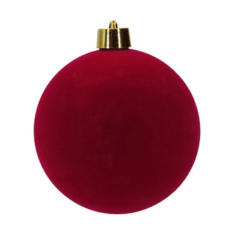 Sfera di Natale in Velluto Bordeaux Ø 40 cm.
