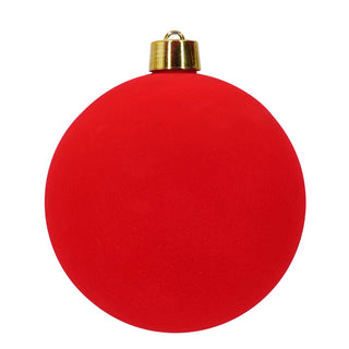 Sfera di Natale in Velluto Rosso Ø 25 cm.