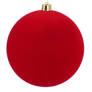 Sfera di Natale in Velluto Rosso Ø 40 cm.