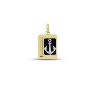 Collana Ancora in Oro Giallo 18kt.