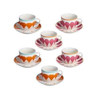 Set 6 Tazze da Tè "New Milk & Coffee" Andrea Fontebasso h.7.7 cm.