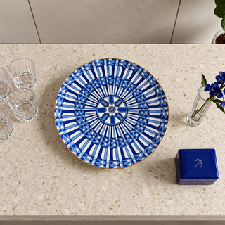 Bomboniera Piatto "Arcadia Blu" Baccarat Ø16 cm.