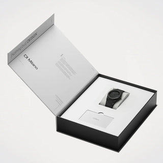 Orologio Solo Tempo Groovy Black "Ultra Thin" D1 Milano