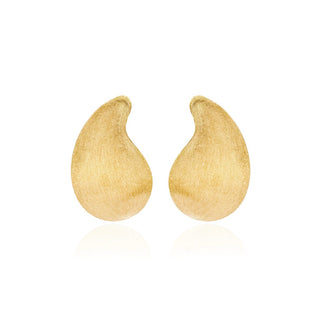 Orecchini A Goccia "Drop Gold Satin" in Argento 925%