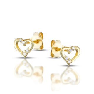 Orecchini Baby Twinki Cuore L’Or 9 Carati