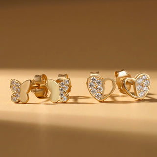 Orecchini Baby Twinki Cuore L’Or 9 Carati