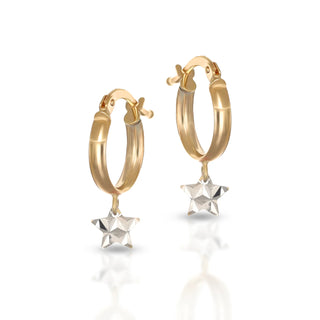Orecchini a Cerchio Stella Dana L’Or 9 Carati