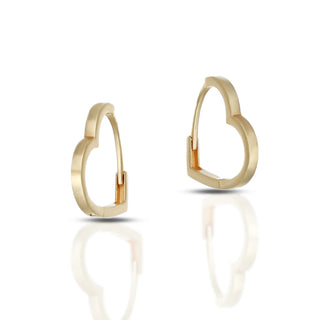 Orecchini a Cerchio Cuore Dana L’Or 9 Carati