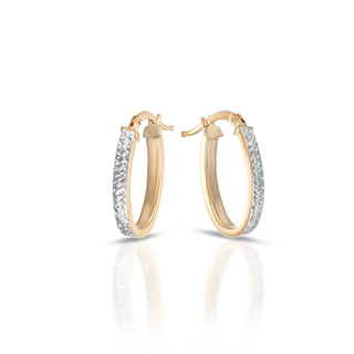 Orecchini Flat OvaleDana L’Or 9 Carati