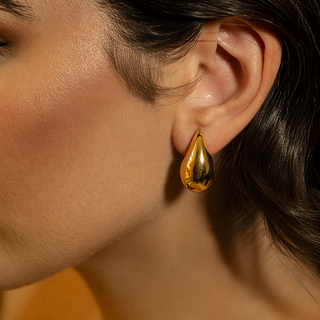 Orecchini A Goccia "Drop Gold" in Argento 925%