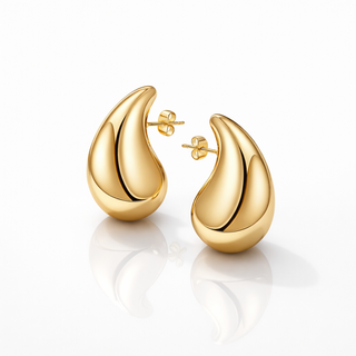 Orecchini A Goccia "Drop Gold" in Argento 925%