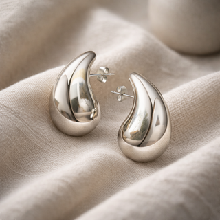 Orecchini A Goccia "Drop Silver" in Argento 925%
