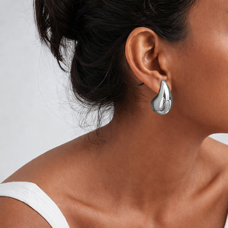 Orecchini A Goccia "Drop Silver" in Argento 925%