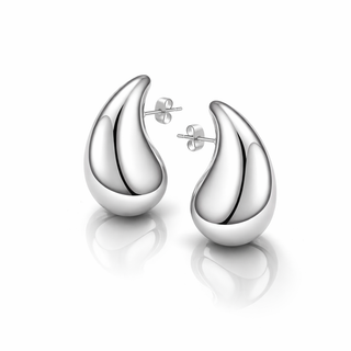 Orecchini A Goccia "Drop Silver" in Argento 925%