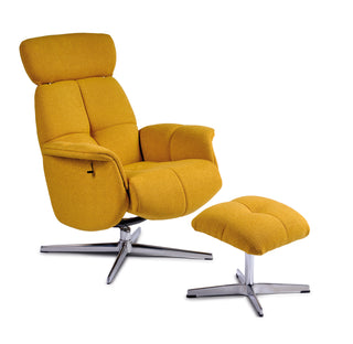 Poltrona Reclinabile con Pouf "Sofia"