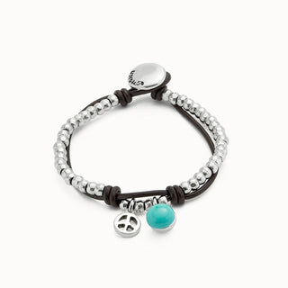 Bracciale Cristallo di Murano Turchese Unode50