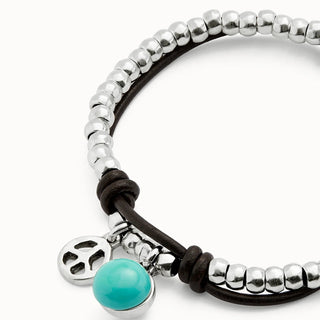 Bracciale Cristallo di Murano Turchese Unode50