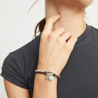 Bracciale Cristallo di Murano Turchese Unode50