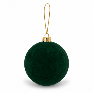 Set 10 pz. Sfere in Velluto Verde h.10 cm.