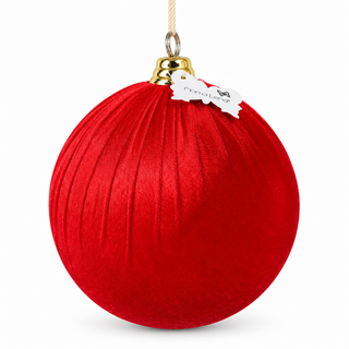 Set 6 pz. Sfere Velvet Ball "Caldo Abbraccio" Fiori di Lena Ø20 cm.