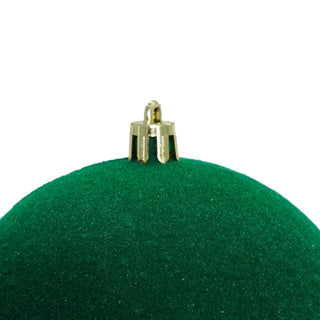 Set 3 Sfere in Velluto Verde Ø 15 cm.