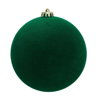 Set 3 Sfere in Velluto Verde Ø 15 cm.