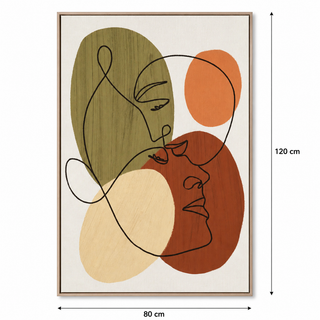 Quadro con Cornice L'Oca Nera 80x120 cm.