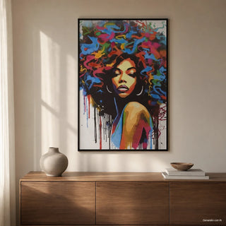 Quadro con Cornice L'Oca Nera 80x120 cm.
