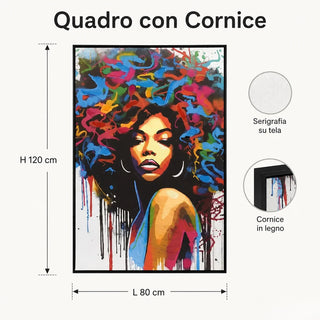 Quadro con Cornice L'Oca Nera 80x120 cm.