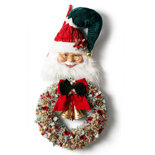 Ghirlanda Babbo Natale "Emozioni di Natale" Fiori di Lena Ø85 cm.