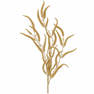 Set 6 pz. Rami Decorativi Golden Branch Fiori di Lena h.70 cm.
