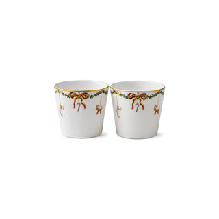 Set 2 Tazze "Star Fluted Christmas" Royal Copenhagen 30 cl.