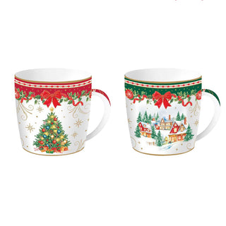 Set 2 Tazze Mug "Christmas Heritage" Easy Life