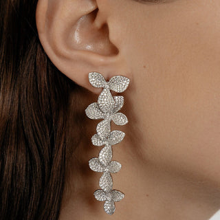 Orecchini Foglie in Argento 925%