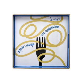 Vassoio Quadrato "Summer Time" Andrea Fontebasso 35x35 cm.