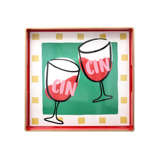 Vassoio Quadrato "Summer Time" Andrea Fontebasso 35x35 cm.