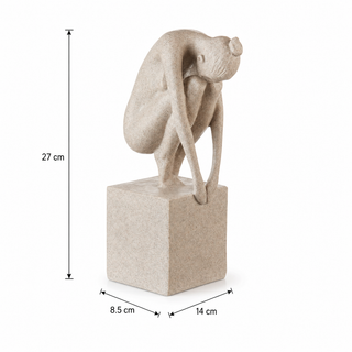 Scultura Decorativa L'Oca Nera h.27 cm.