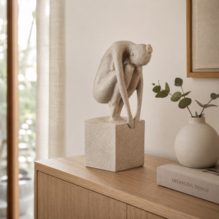Scultura Decorativa L'Oca Nera h.27 cm.