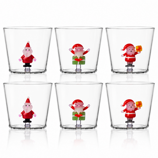 Set 6 Tumbler "Christmas Tales" Ichendorf Milano h.8 cm.